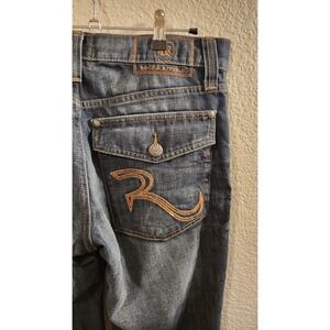 Rock & Republic Neil Blue Denim Jeans Pants Men 32x30 Medium‎ Wash Distressed